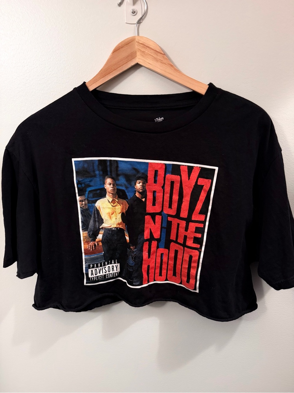 Boyz N the Hood Graphic Tee Women’s L Black Cropped 90s Y2K